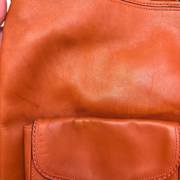 Coach vintage y2k F13356 RARE bleaker XL hobo bag orange rust burnt sienna - Picture 12 of 16